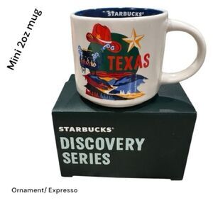 Starbucks Texas Discovery Series ORNAMENT 2oz Demitasse expressoTexas Mug